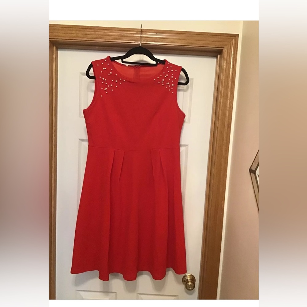 Red  A-Line Dress Size XL